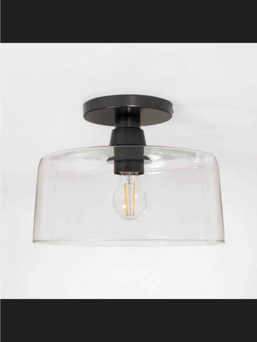 Glass Semi Flushmount Ceiling Light from Threshold designed with studio McGee